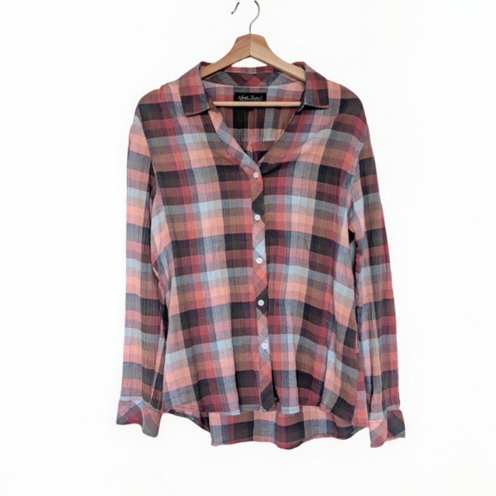 North River Outfitters Multicolor Plaid Button-Down Shirt - Size L